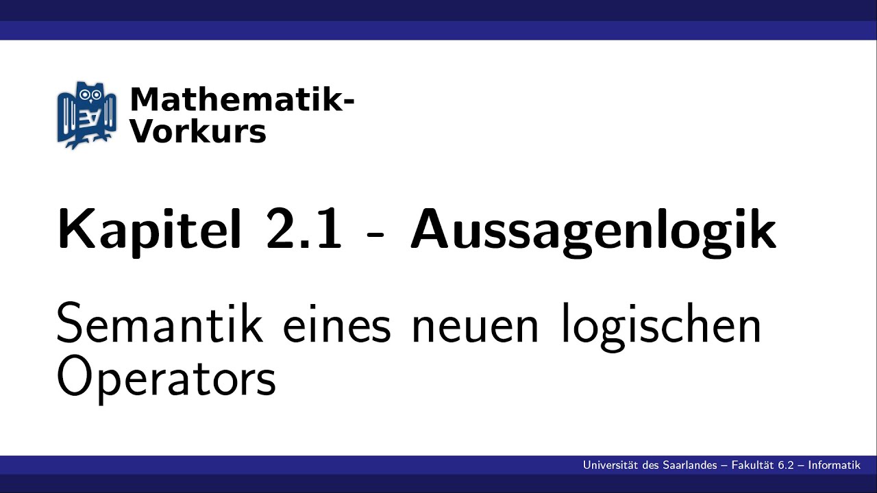 [K2.1] Semantik eines neuen logischen Operators