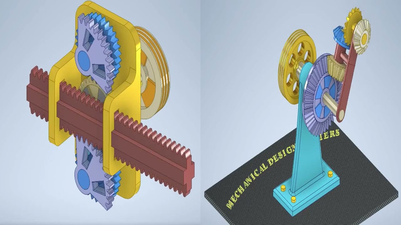 Mechanisms Collection Part 4 - Mechanical Mechanisms - Mechanical principles - ميكانيزمات حركية