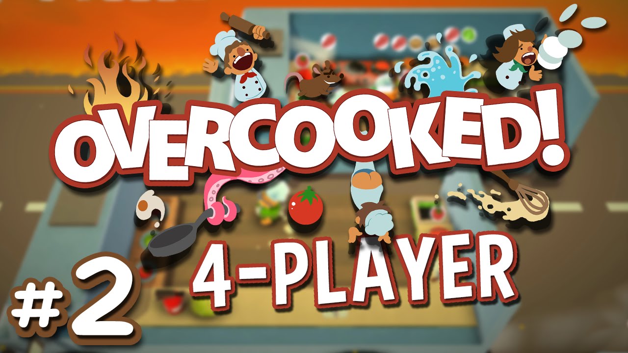 Overcooked - #2 - Meals on Wheels (4 Player Overcooked Co-op Gameplay)