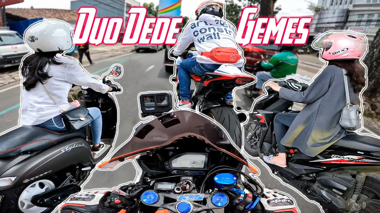 Rombongan Moge Godain Dede Gemes DiJalan | Duo CBR 1000