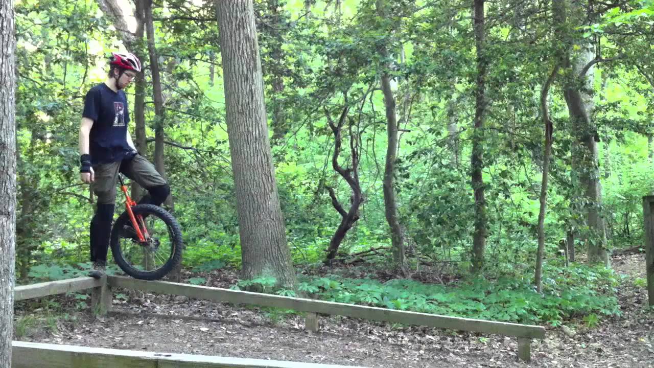 Unicycle rail fall
