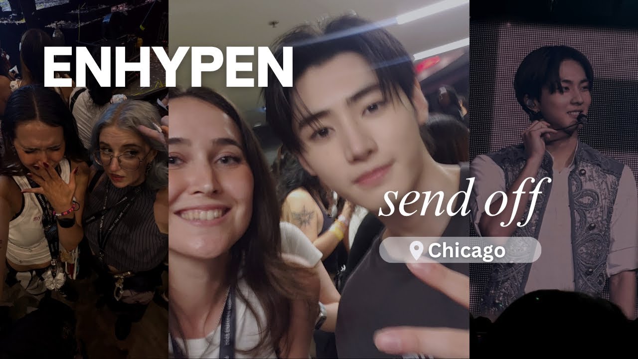 MEETING ENHYPEN 🥳 Chicago send off STORYTIME *chaotic*