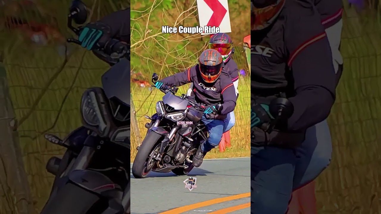 Nice Couple Ride #motorcycle #coupleride #shorts