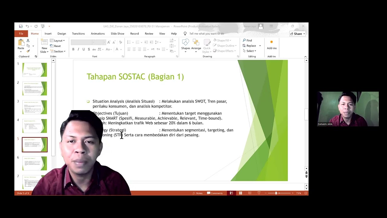 Analisis Strategi Pemasaran Digital - Implementasi Kerangka Kerja SOSTAC