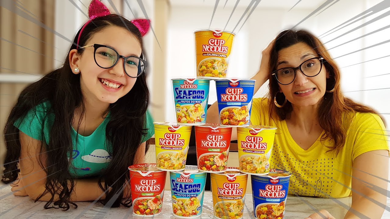 NÃO ESCOLHA O CUP NOODLES ERRADO! - SLIME CHALLENGE | Luluca