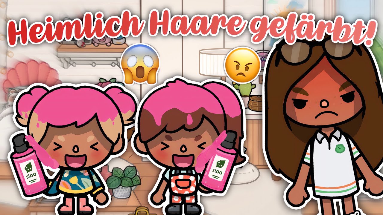 EMMA UND NELLY FÄRBEN SICH IHRE HAARE! 😱 | AESTHETIC ROUTINE/ GESCHICHTE | TOCA BOCA STORY DEUTSCH