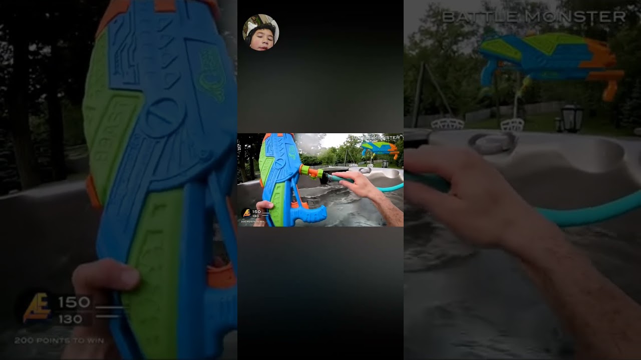 Reacting to nerf gun war irl (soaker edition)
