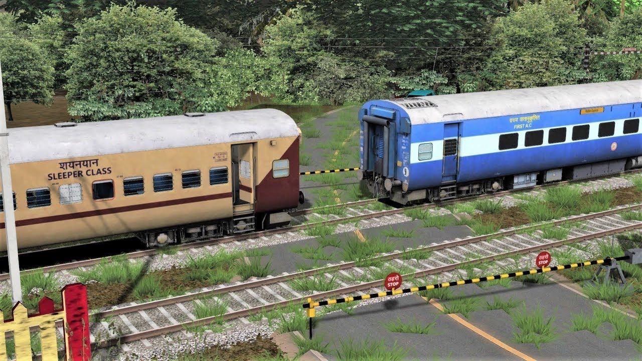 ICF 1st AC Coaches Coupling ICF Utkrist Sleeper Coaches | GOC WDM3D indian train simulator