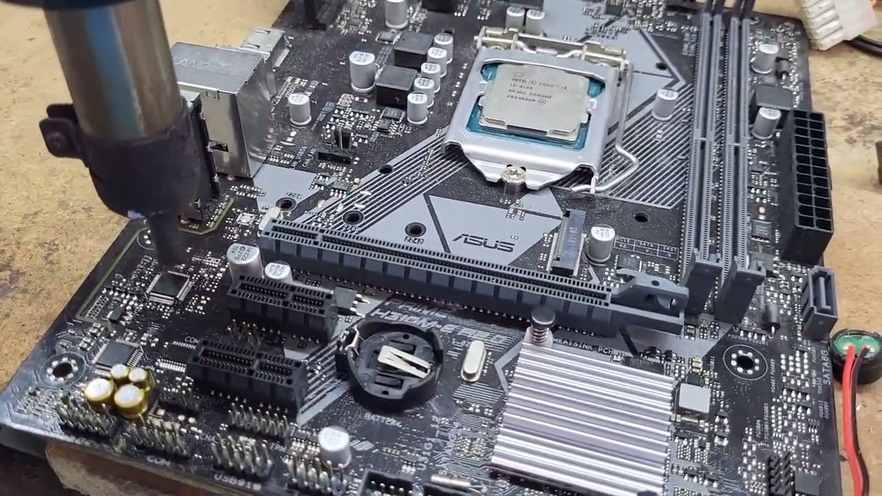 Reparación de Motherboard Asus , no enciende, falla Super IO #reparación #motherboard #noenciende 