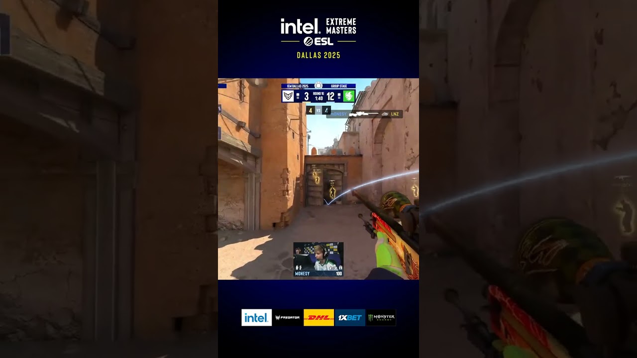 THIS ISN&rsquo;T LEGAL! m0NESY'S FILTHY DOUBLE WITH A WALLBANG NOSCOPE!  #esl #cs #кс #csgo