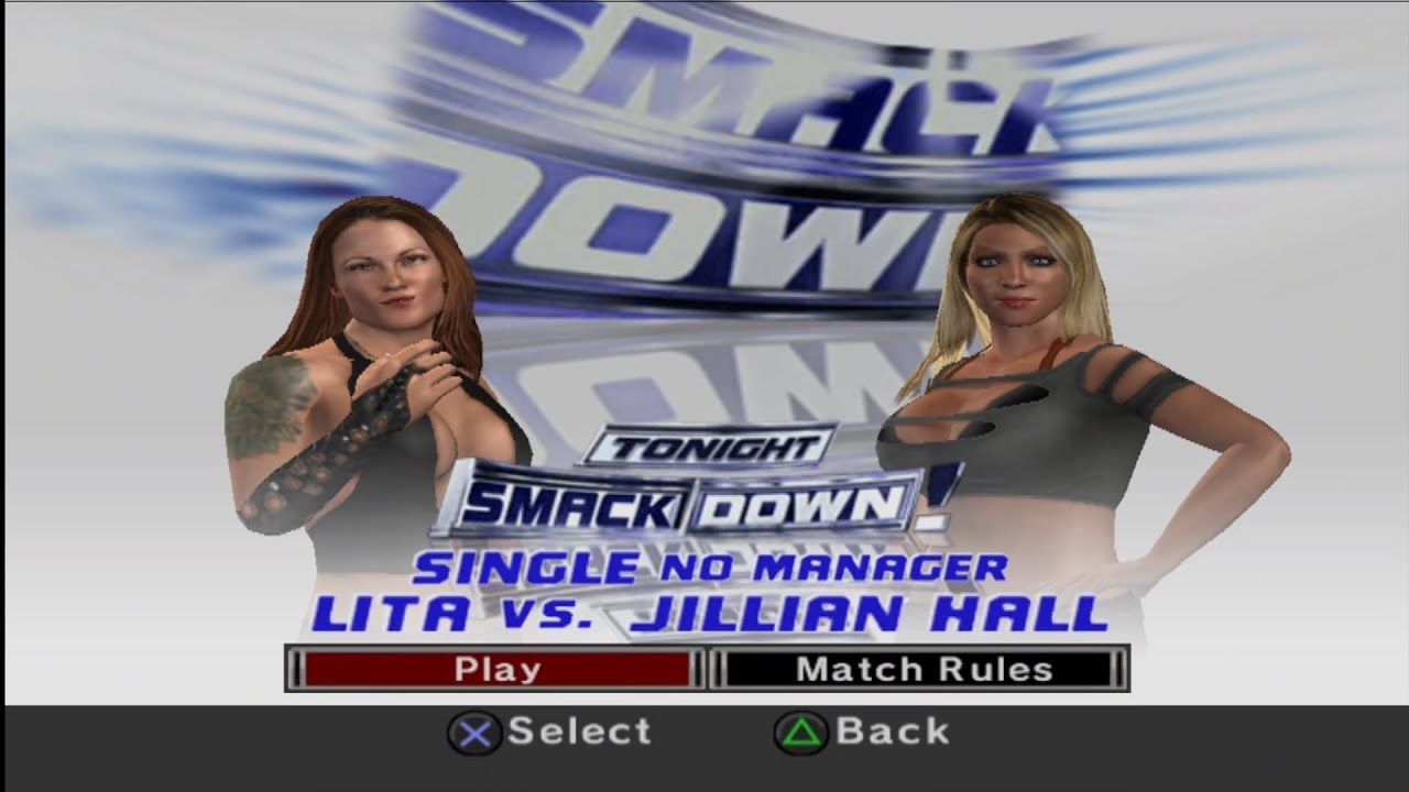 Lita vs Jillian Hall | Single No Manager - WWE SmackDown vs. Raw 2007