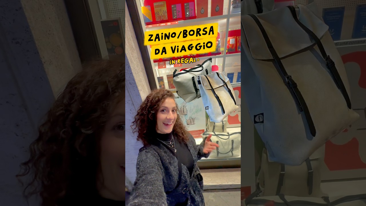 Zaino e borsa da viaggio in regalo con Mondadori 📚🧳 #mondadori