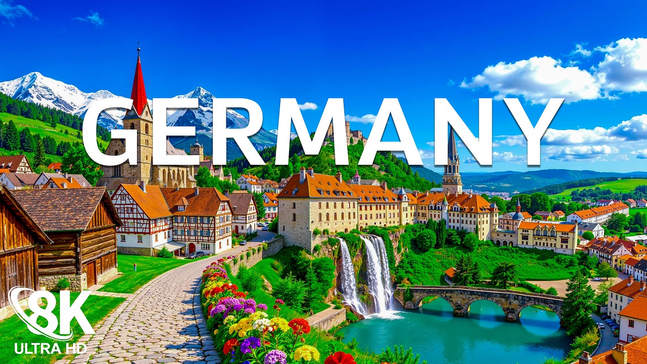 Germany 8K | Timeless European Villages – Castles, Waterfalls & Bavarian Landscapes