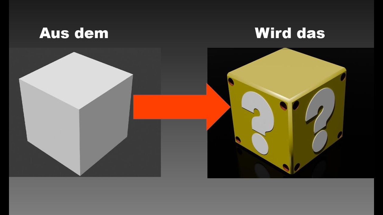 Blender Einsteigertutorial Deutsch-  4.  Erstes Modell