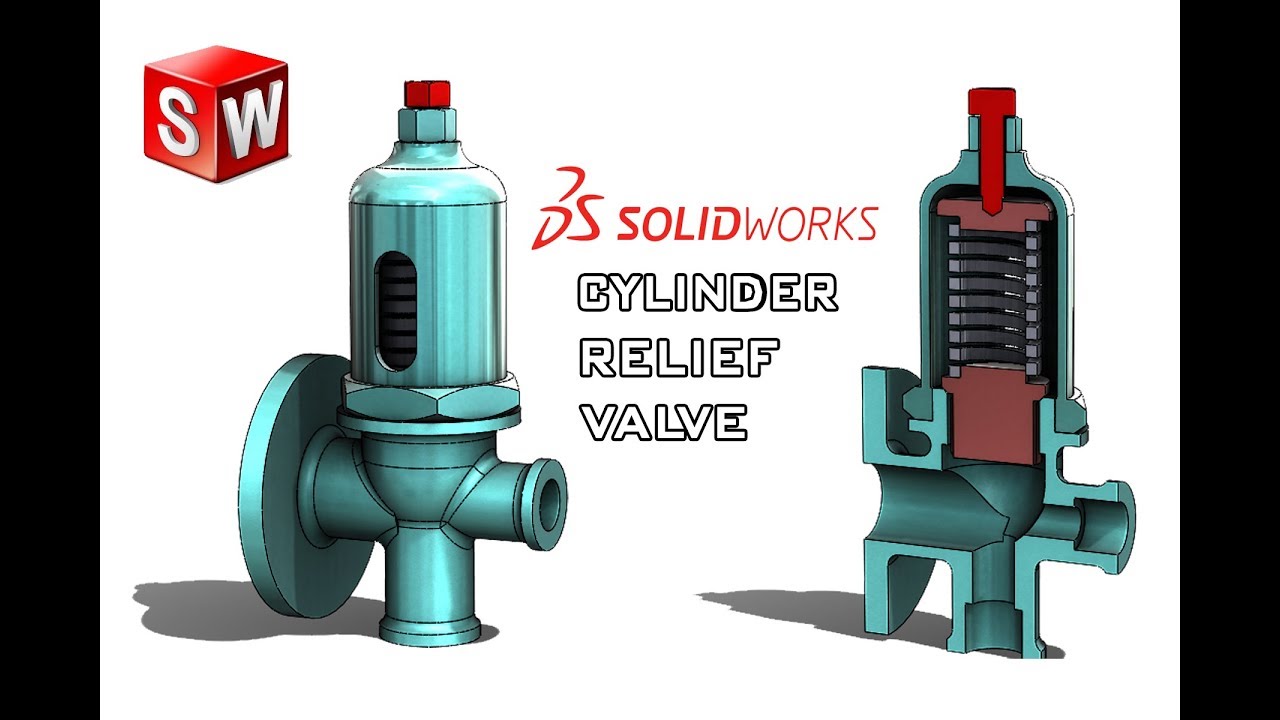 Cylinder Relief Valve Tutorial - Solidworks Tutorial