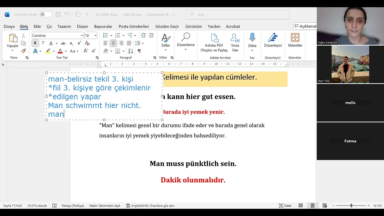 A2.5 Man Sætze-Adjektiv Deklination
