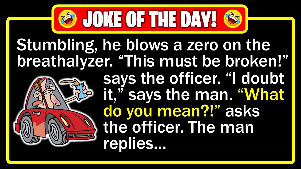 🤣 BEST JOKE OF THE DAY! - Staggering drunk, flashing lights, big surprise... | Funny Dad Jokes
