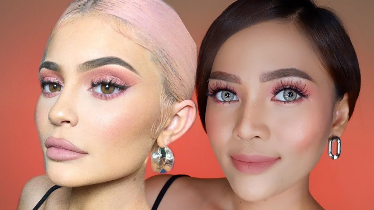 PINK SMOKEY MAKEUP TUTORIAL ALA KYLIE JENNER