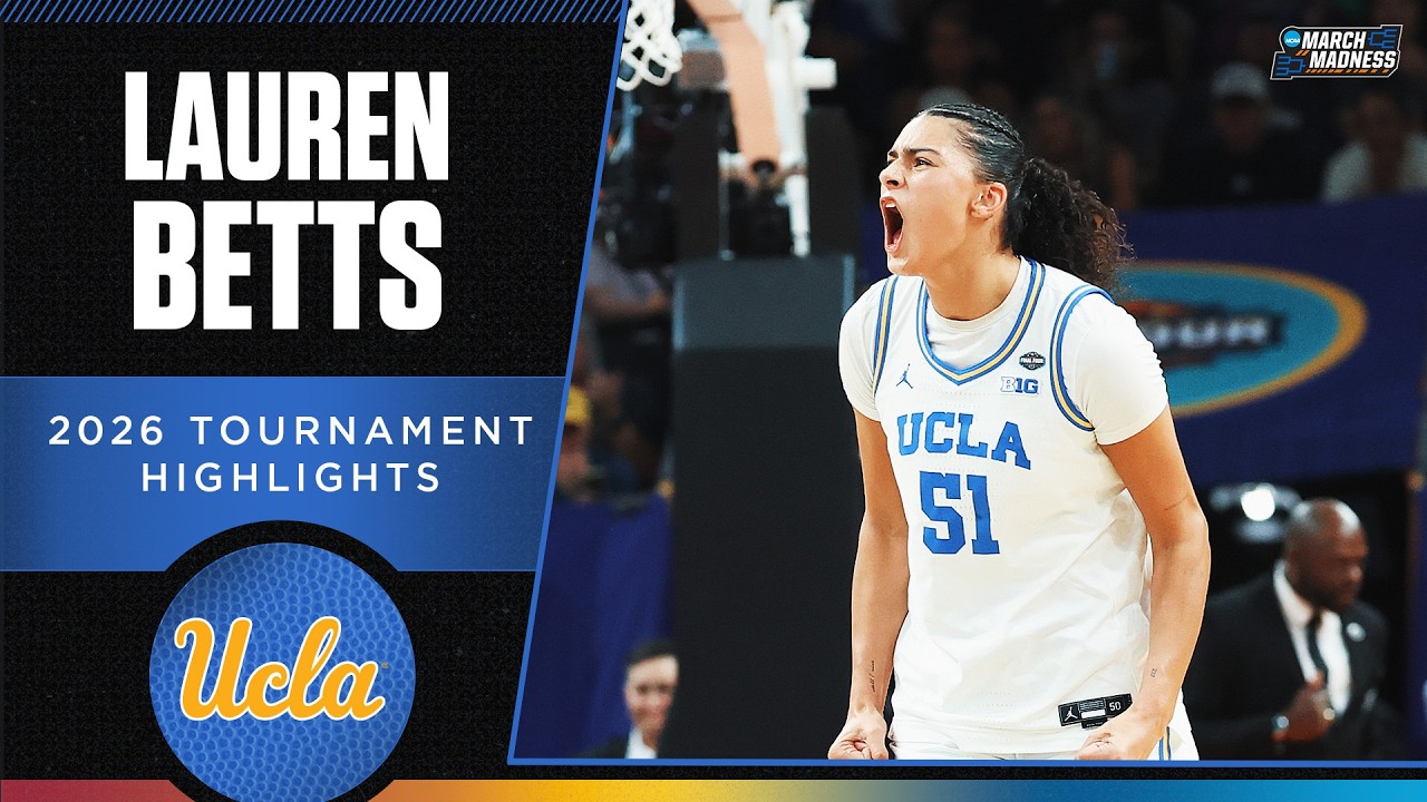 Lauren Betts 2026 NCAA tournament highlights | MOST OUTSTANDING PLAYER 🏆