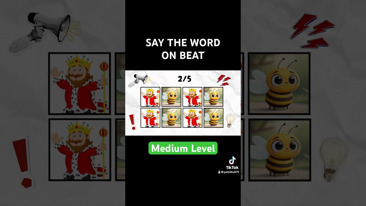 SAY THE WORD ON BEAT. MEDIUM LEVEL. #goviral #thailand #challenge