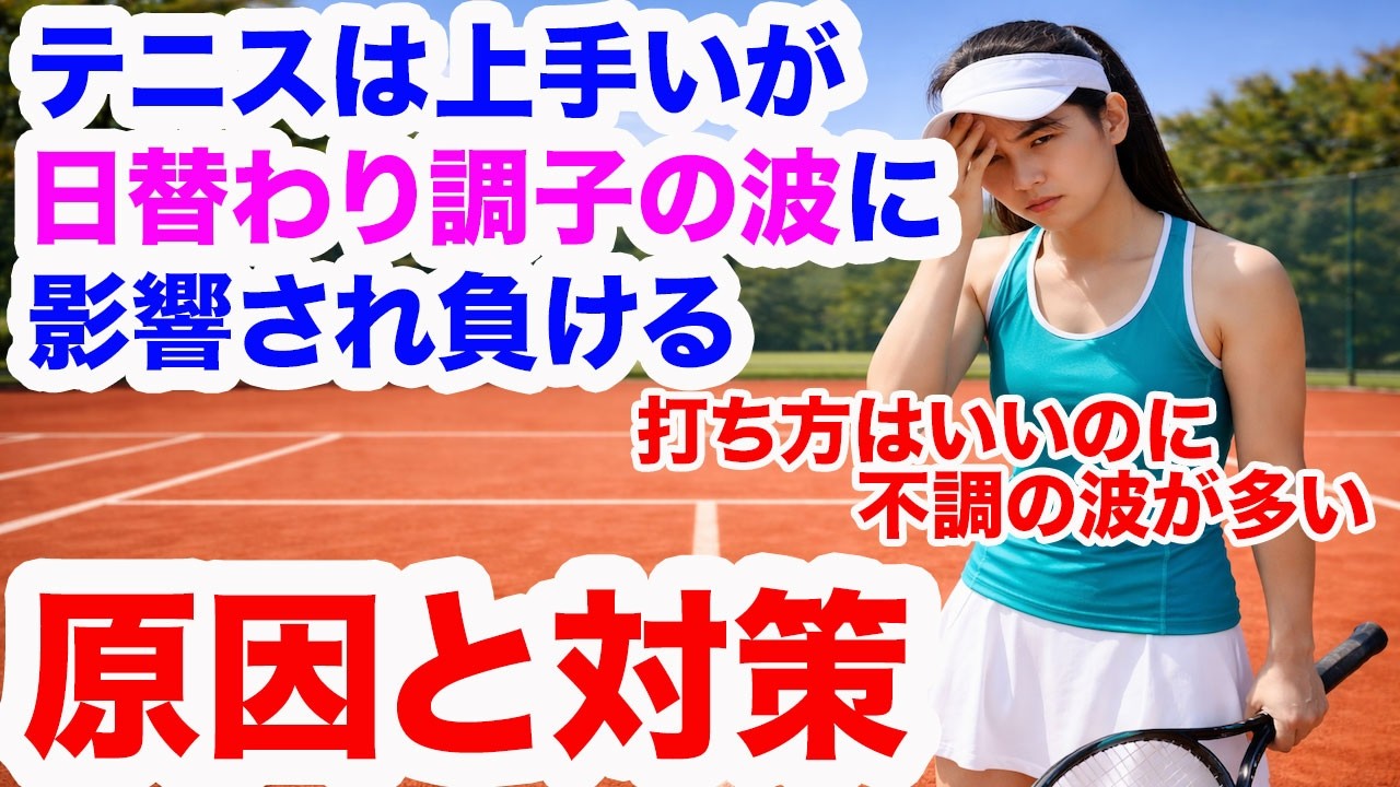 【テニス試合・不調の波が多い選手必見】調子さえ良ければ勝てるのに