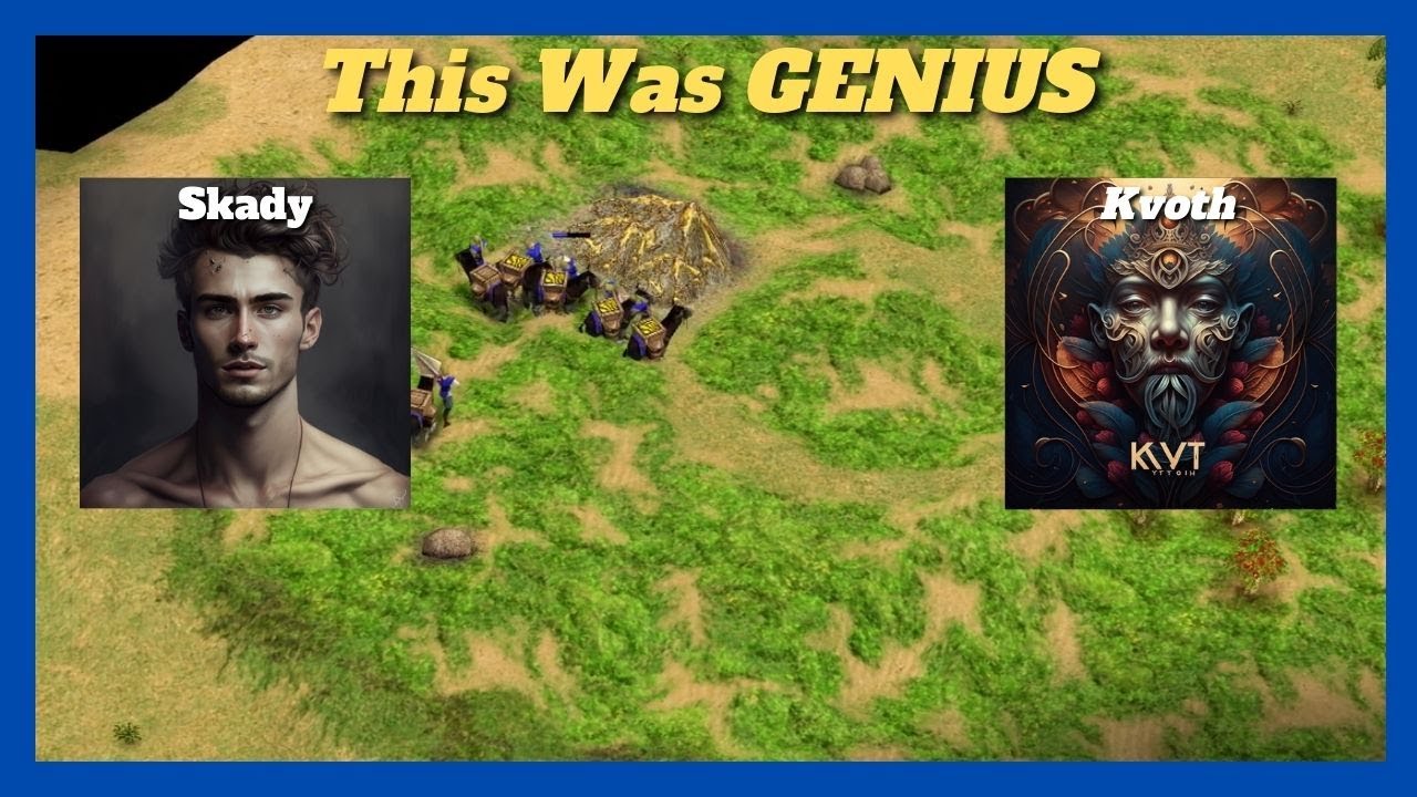 GOLD?! Where we're going, we don't need gold | Kvoth (Gaia) vs Skady (Loki) #aom #ageofempires