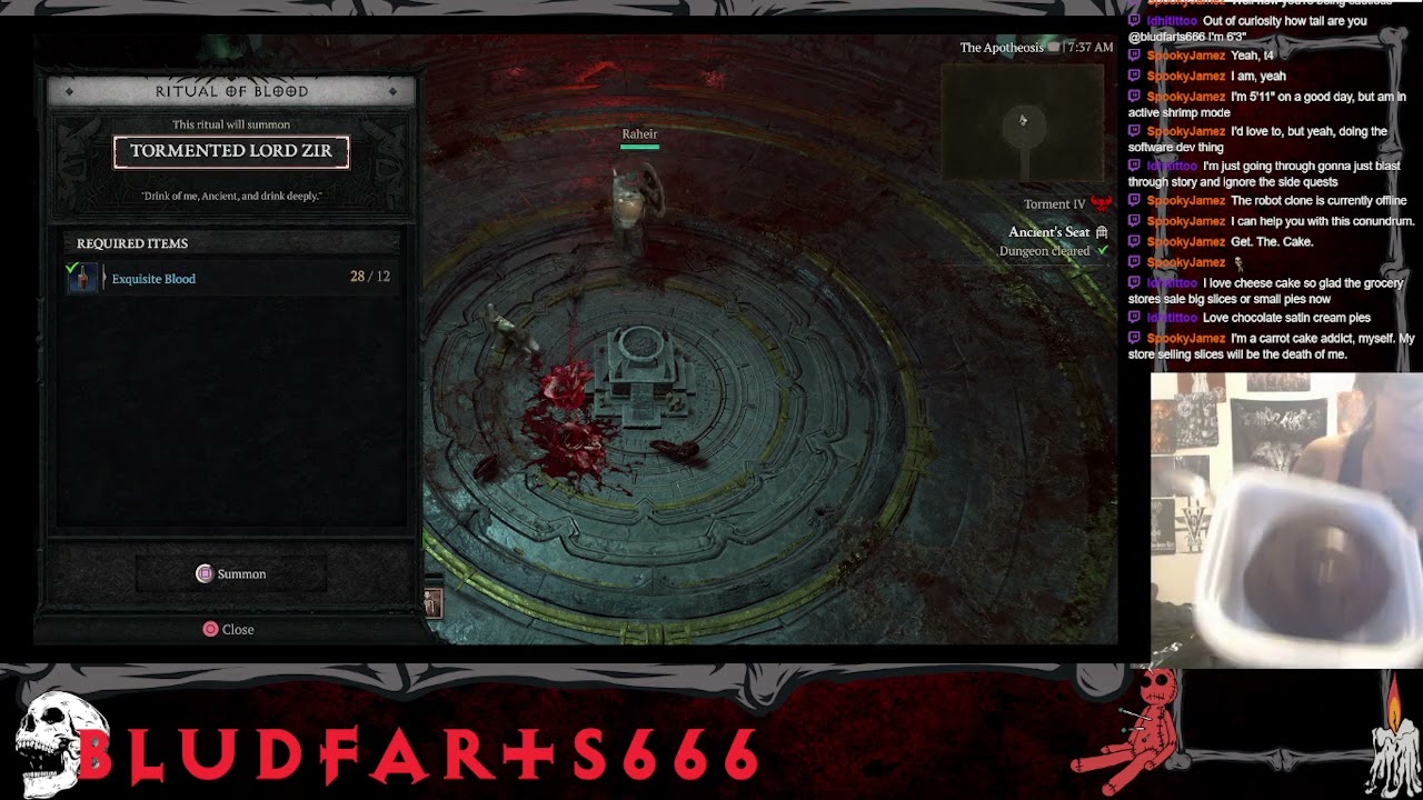 bludfarts666 drops cake live on twitch