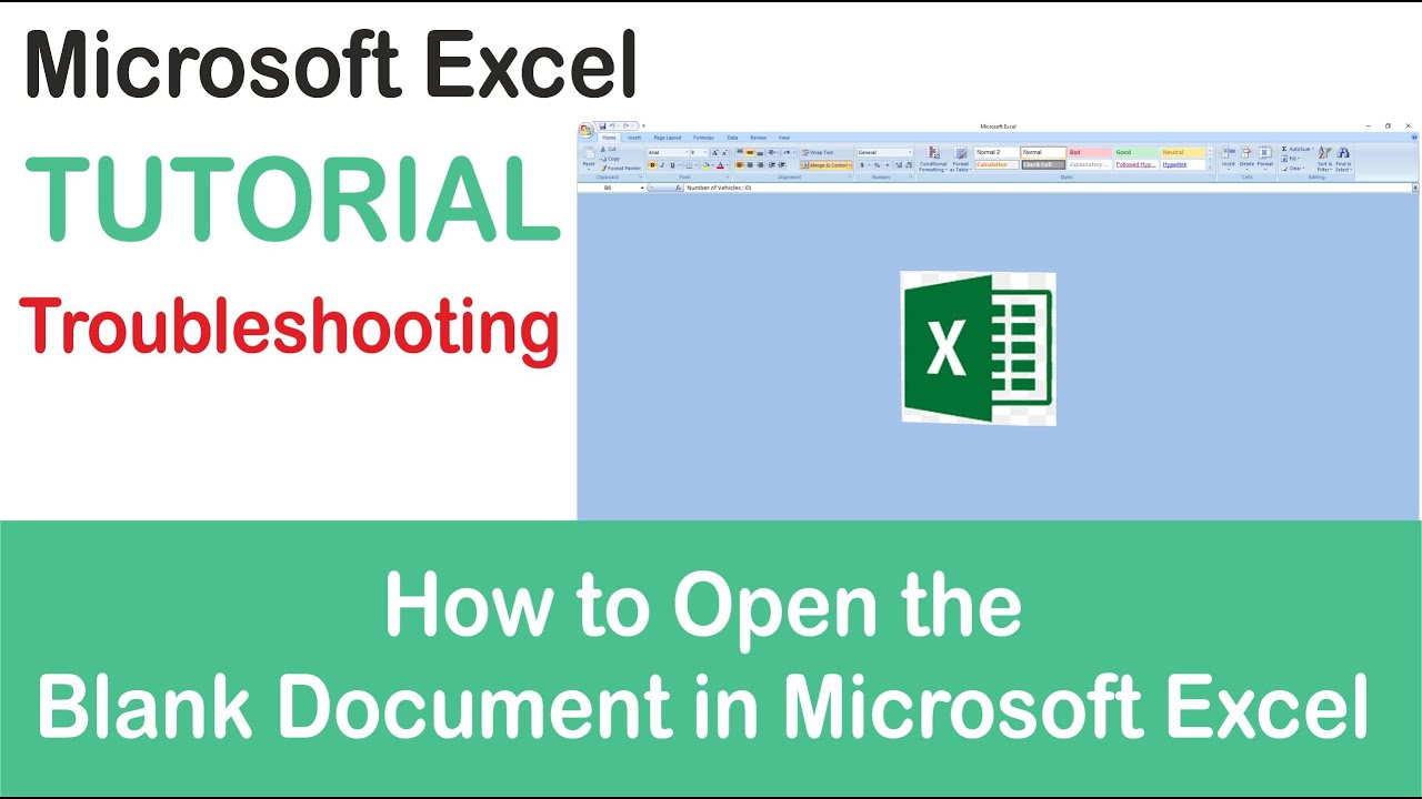 How to Open the Blank Document in Microsoft Excel | Tutorial Part 3