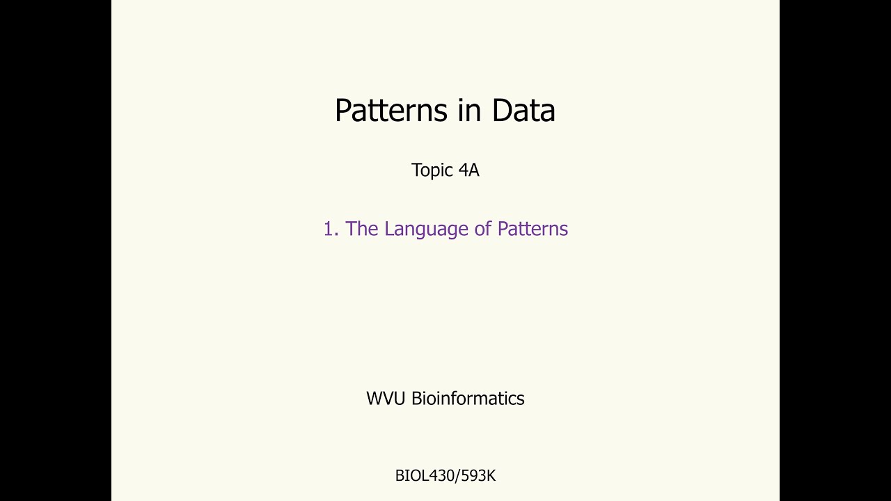 BIOL430 4A.1 PATTERNS