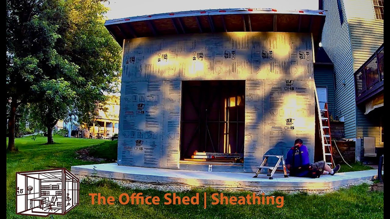 Sheathing The Office Shed with OX-IS an Innovative  OSB Replacement