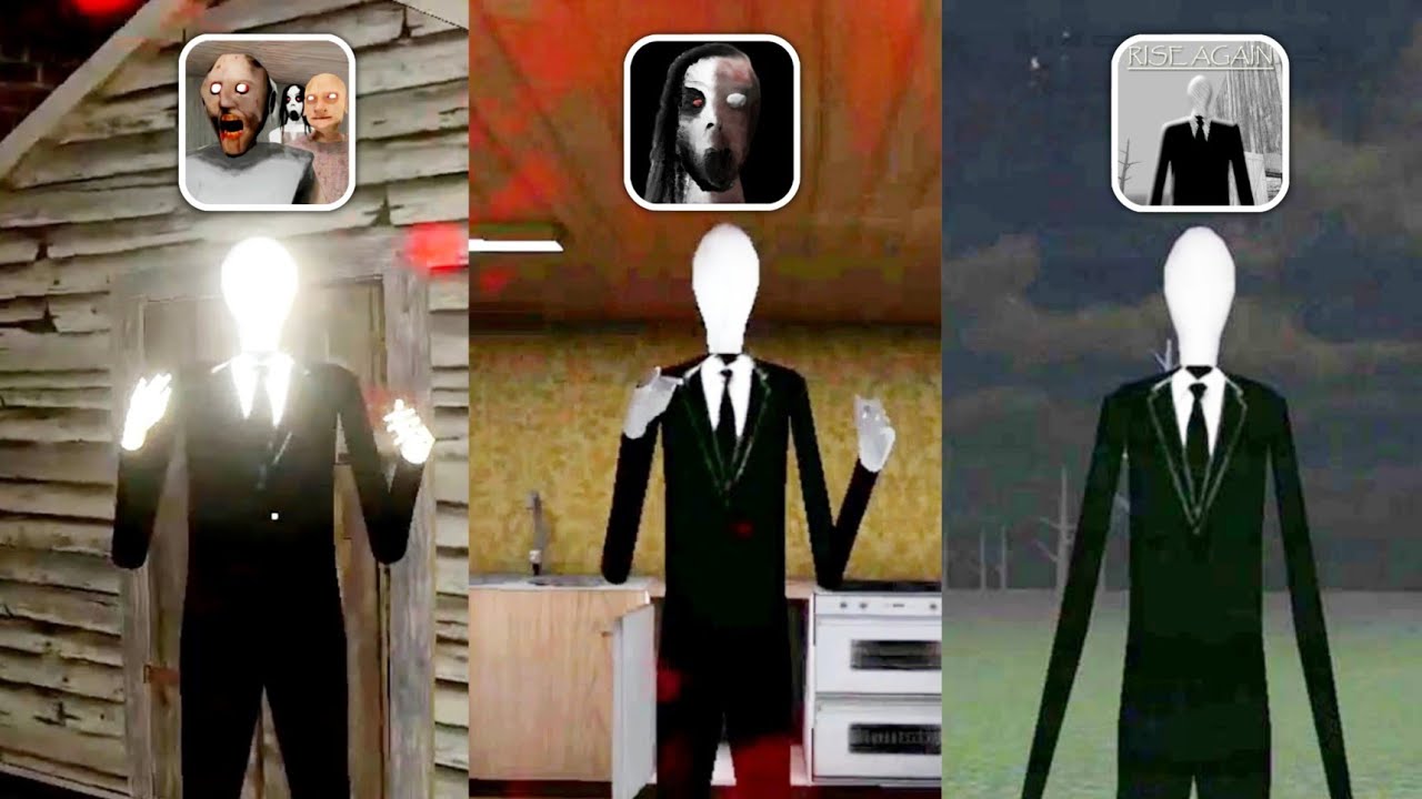 Slenderman In All Latest Dvloper Games | Granny 2 Remastered Vs Slendrina Games Vs Slenderman