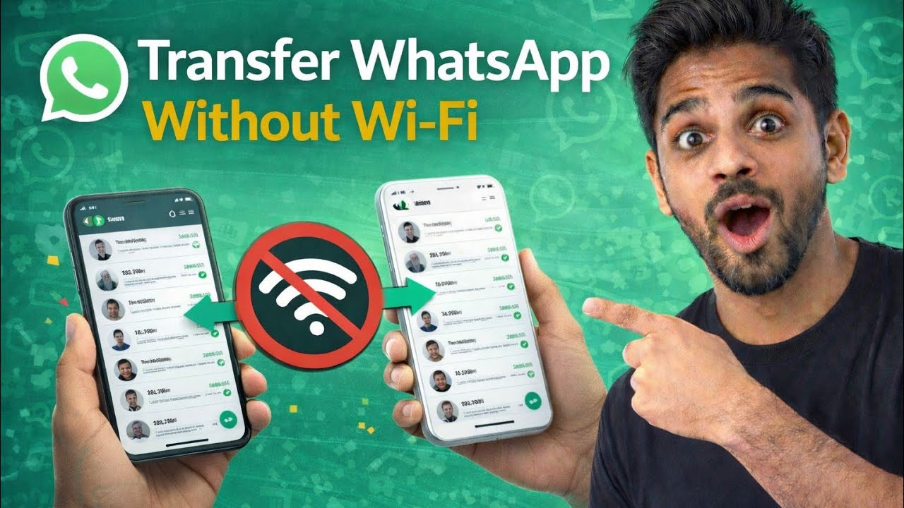 How to Move WhatsApp Chats to New Phone (No Wi-Fi or Mobile Data Needed)