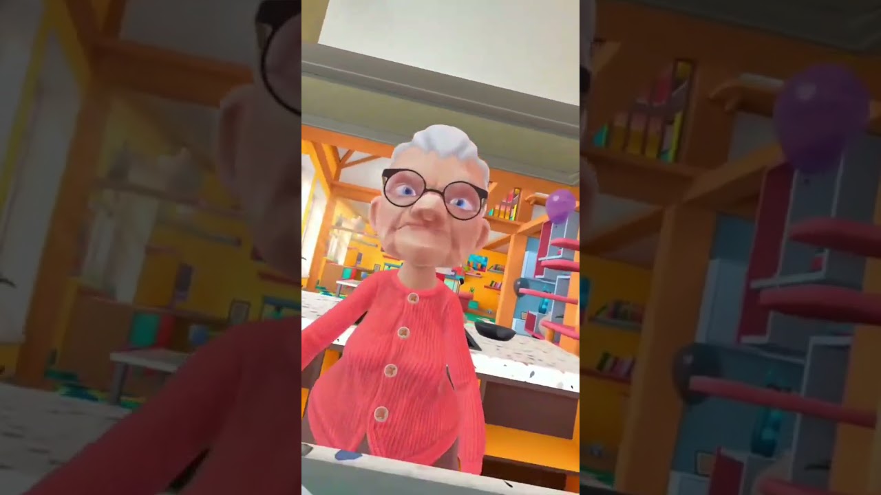 Why is Grandma sitting on the table!?!