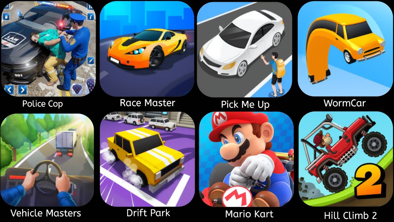 Real Police Car Chase Simulator 3D - Android Gameplay,Racemasters,Hill Climb 2,PickMe,Vehicle Master