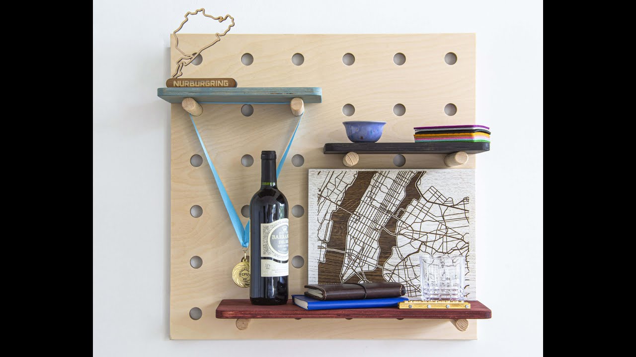Pegboard With Magnetic Fixation