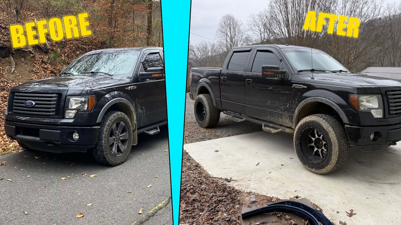 35” Tires on a 3” Lift 2013 F 150 Tire Swap