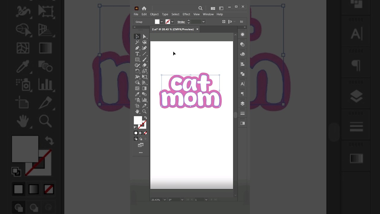 Easy T-shirt design in Adobe Illustrator | Beginner Tutorial