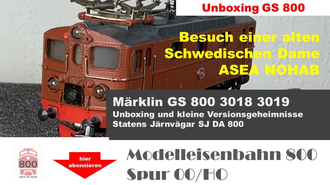 Unboxing Märklin GS 800 - 3018 - Besuch der alten schwedischen Dame! Vintage Lok für das M-Gleis