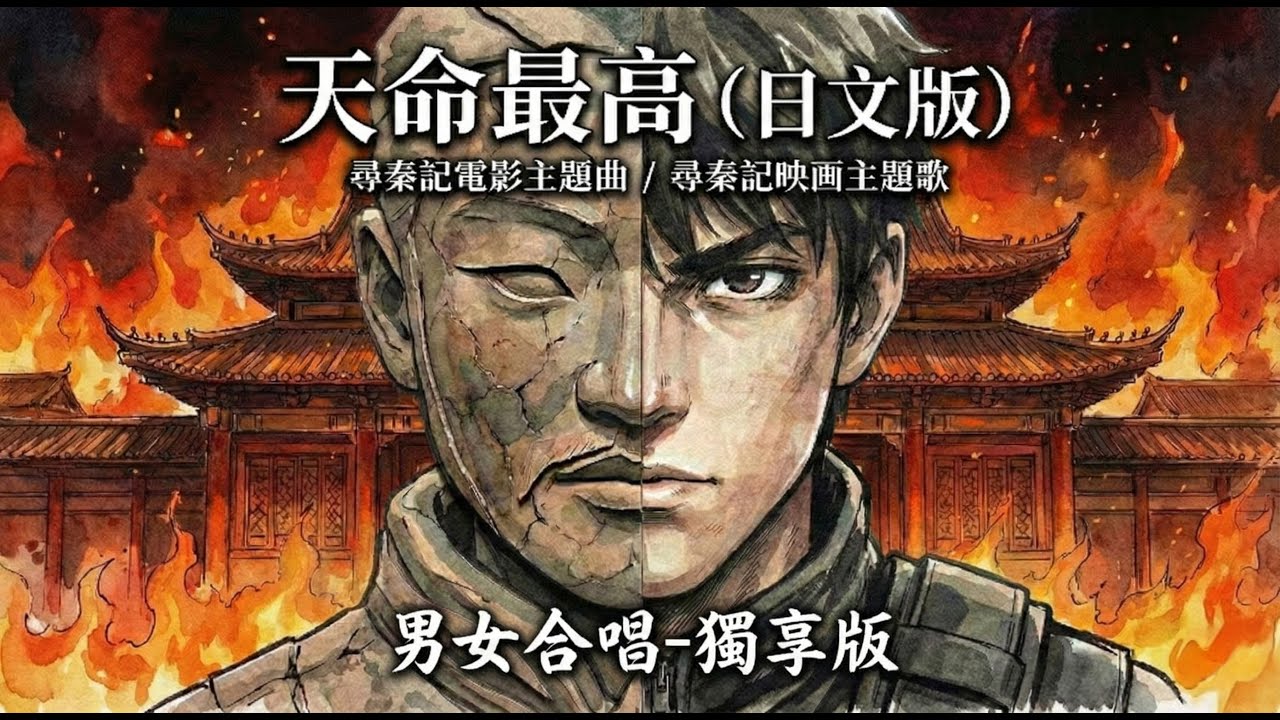 【男女合唱獨享版】天命最高 (日文版) | 尋秦記 和風史詩日文版．運命の渦 #考拉醬