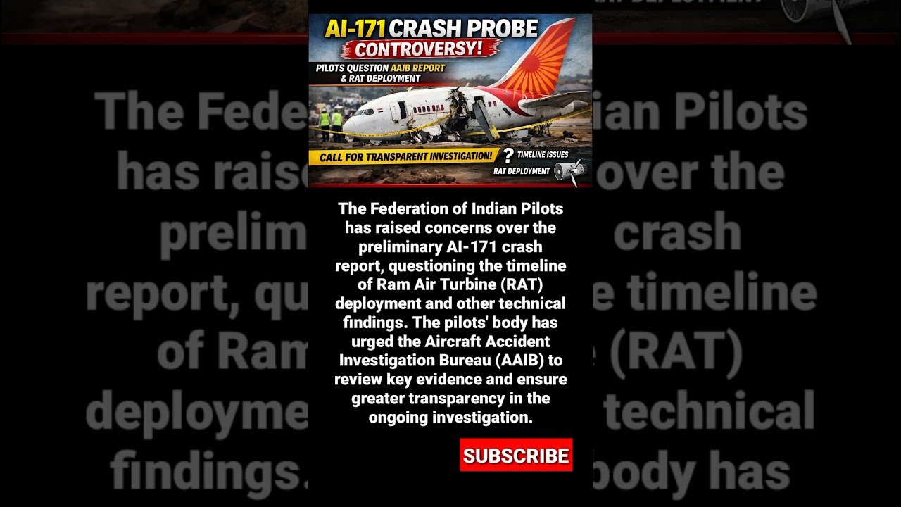 AI-171 Crash Probe Faces Fresh Questions as Pilots' Body Challenges AAIB Report