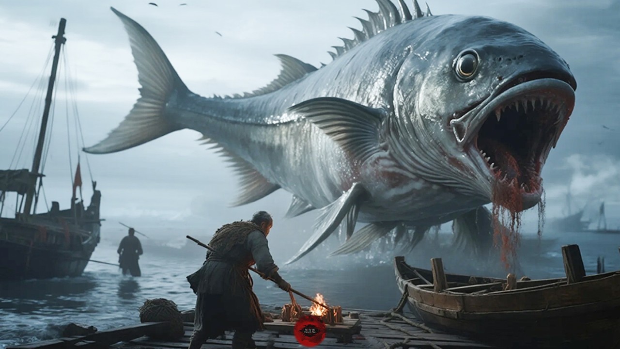 【Monster😈Movie】渔村拿活人祭海神，结果招来恐怖鱼怪！整村差点被屠尽！#中国电影#悬疑 #movie #惊悚 #悬疑 #探险 #奇幻 #僵尸 #恐怖 #剧精彩