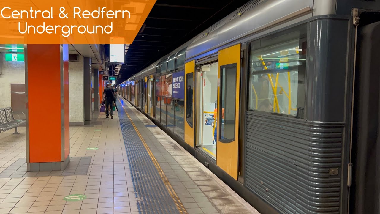 Sydney Trains Vlog 1882: Central & Redfern Underground Trains