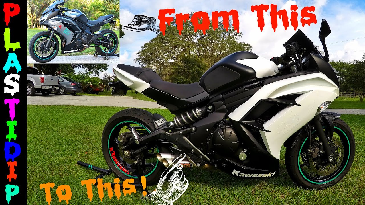 Plasti Dipping My Girlfriends Sport Bike!