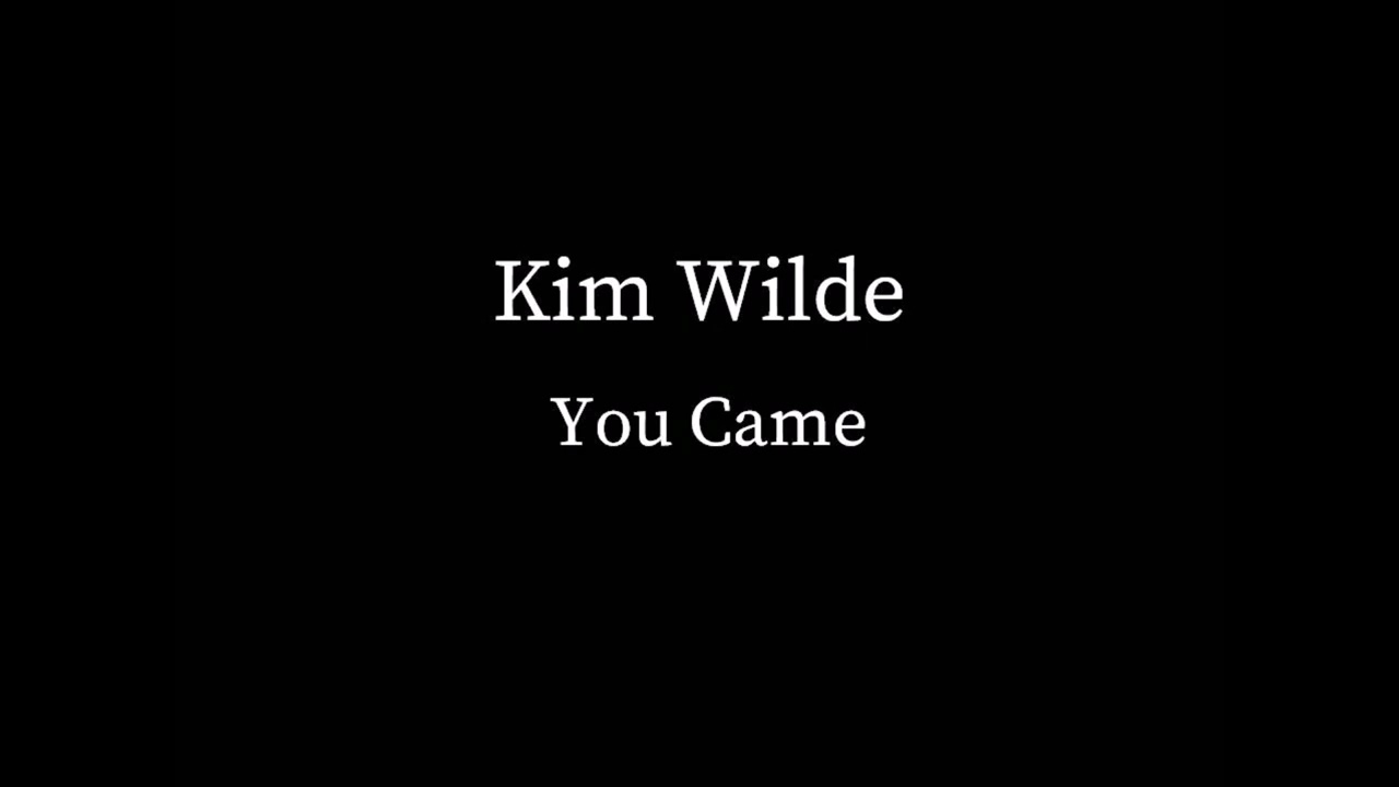 Kim Wilde - You Came (No Vocals)