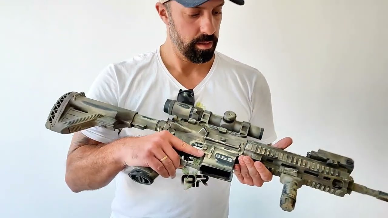 AEG SPRAY PAINTING / PINTURA EM AEG COM SPRAY E EFEITO DE DESGASTE (BATTLE WORN)