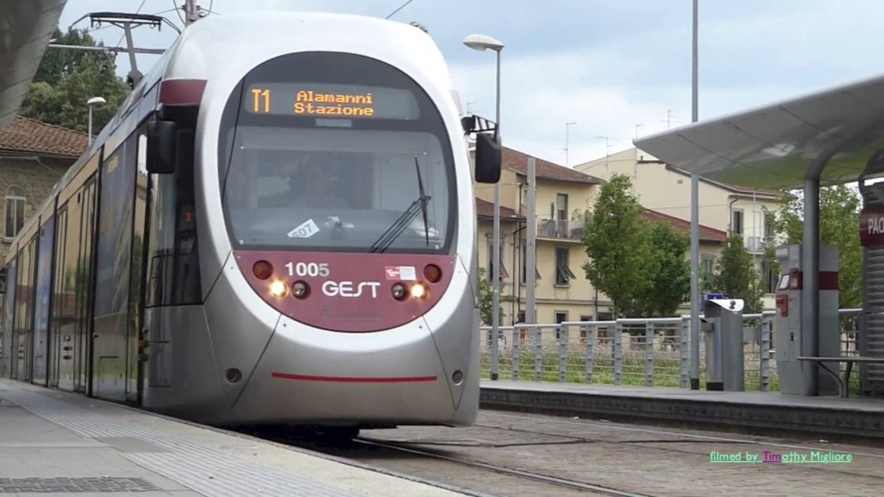 Rete tranviaria di Firenze 2016 - Trams in Florence, Italy in 1080p.