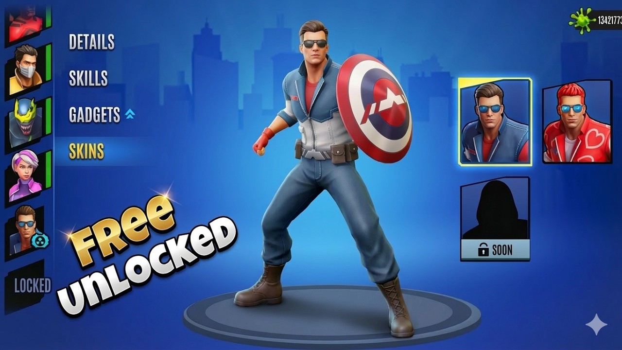 I Am Unlocked Captain Character In Spider Fighter 3 For Free 😱