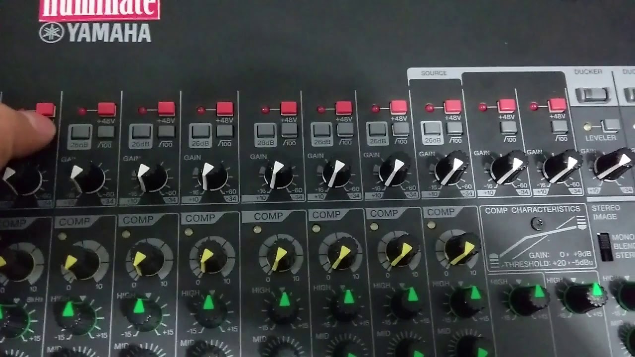 Consolas Análogas y Digital Yamaha MG6X, MG10, MGP16 Y Allen & Heat Qu24, Comparación y explicación