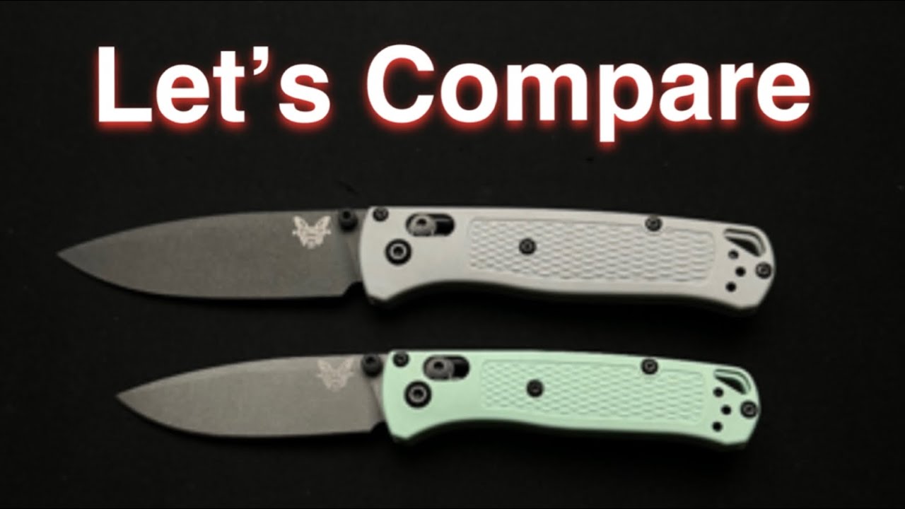 Сравнение и обсуждение ножей Benchmade Bugout-Mini-Bugout