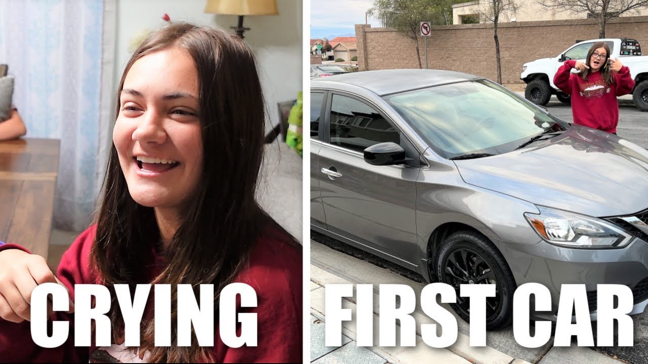 CRYING ON HER 17th BIRTHDAY | Surprising our Daughter with HER FIRST CAR ON HER 17th BIRTHDAY